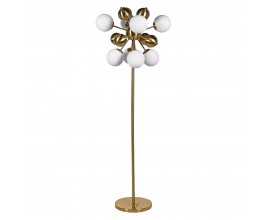 Art-deco glamour stojaca lampa Essna zlatej farby z guľovitých tvarov 160cm 