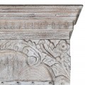 Orientálna masívna šatníková skriňa Perikles z mangového dreva s poličkami a s vyrezávaným zdobením 190cm