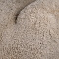 Luxusná moderná dvojsedačka Arctica s čalúnením z umelej kožušiny piesková béžová 240 cm