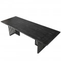 Dizajnový jedálenský stôl Avanti z masívneho dreva čiernej farby 270cm