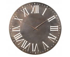Veľké vintage nástenné hodiny Opex s priehľadnými rímskymi číslicami 123cm 