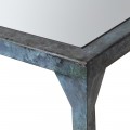 Luxusný zrkadlový konferenčný stolík Starr so zrkadlovou povrchovou doskou z kovovej konštrukcie 160cm