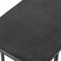 Industriálny príručný stolík Blackout so železnou konštrukciou v čiernom prevedení 61 cm 