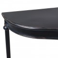 Rustikálny konzolový stolík Aspen vo vintage štýle poloblúkový čierna 195 cm