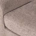 Moderné čalúnené kreslo Sein v štýle klubovka v hnedej farbe s tromi štýlovými nožičkami 77 cm 