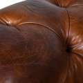 Luxusná CHESTERFIELD sedačka z pravej kože 224cm