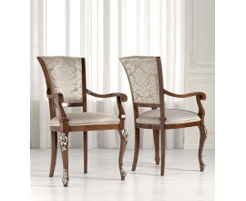Luxusná baroková jedálenská stolička Hebert s čalúnením 101 cm