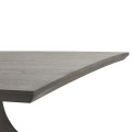 Luxusný moderný obdĺžnikový jedálenský stôl Lucia s ručne vyrezávanými nožičkami z masívneho akáciového dreva sivá 200 cm