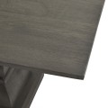 Luxusný moderný obdĺžnikový jedálenský stôl Lucia s ručne vyrezávanými nožičkami z masívneho akáciového dreva sivá 200 cm