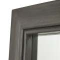 Luxusné obdĺžnikové zrkadlo Lucia s rámom z akáciového dreva v sivej farbe s prírodnou kresbou 180 cm