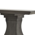 Moderný luxusný konzolový stolík Lucia s ručne vyrezávanými nožičkami z masívneho akáciového dreva v sivej farbe 180 cm