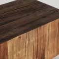 Luxusný moderný konferenčný stolík Elmond z bukového dreva v hnedých prírodných odtieňoch s kresbou letokruhov 160 cm