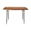 Industriálny nábytok pre Váš interiér - štýlový barový stôl Mammut z dreva akácia