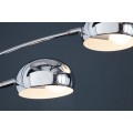 Dizajnová moderná stojaca lampa Five Lights chrómová