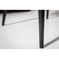 Čalúnená dizajnová stolička Modena so sivohnedým poťahom z mikrovlákna 87cm