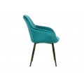 Dizajnová stolička Timeless Comfort tyrkysová