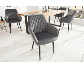 Dizajnová stolička Timeless Comfort striebro šedá