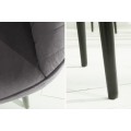 Dizajnová stolička Timeless Comfort striebro šedá