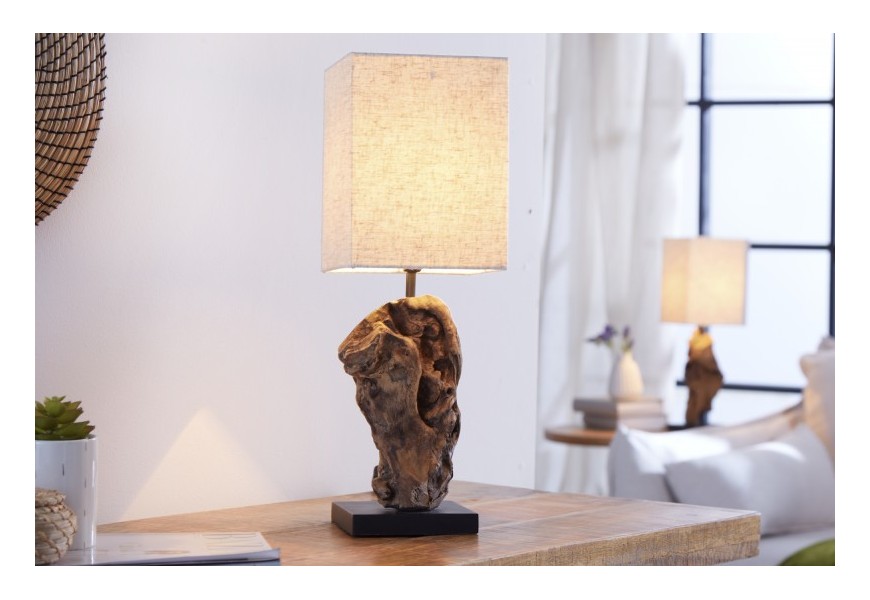 Štýlová stolná lampa Hypnotic 45cm béžová