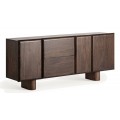 Moderná komoda Craigh v prevedení tmavohnedé masívne mango