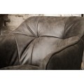 Luxusná stolička Ima vo vintage štýle tmavosivá