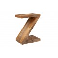 Industriálny príručný stolík ZET z masívneho mangového dreva 60cm
