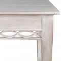 Luxusný provensalský prirúčný stolík v béžovej vintage farbe Miel campo 140 cm