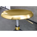Dizajnová barová stolička Zalias v zlatej farbe 74-82 cm 