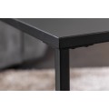 Industriálny set dvoch čiernych štvorcových konferenčných stolíkov Industria Durante 46 cm 