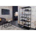 Industriálny regál so šiestimi policami Industria Durante v čiernej farbe 180 cm