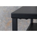 Dizajnový konzolový stolík v industriálnom štýle z kolekcie Industria Durante v čiernej farbe