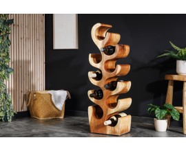 Dizajnová vinotéka Milena zo suarového lakovaného dreva 80 cm