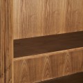 Luxusná orientálna obdĺžniková barová Verdy skrinka z brestového deva v medovej farbe 160 cm
