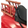 Dizajnová červená retro dekorácia Coche v tvare hasičského auta 72 cm