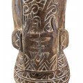 Dizajnová etno soška Toto z mangového dreva s motívom totemovej figúry 100 cm