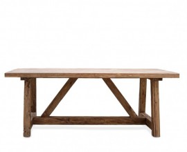 Luxusný rustikálny masívny jedálneksý stôl Orlando v hnedej farbe 250 cm