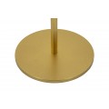 Art deco vysoký okrúhly kovový zlatý príručný stolík Relia s lesklým hladkým povrchom 100 cm