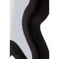 Štýlové nástenné zrkadlo Swan s dvojitým vlnitým rámom v čiernom zamatovom poťahu 160 cm