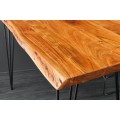 Industriálny barový stôl Mammut prírodne hnedá akácia 140cm