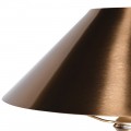 Moderná kovová bronzová stojaca lampa Mistin s kužeľovým tienidlom a nastaviteľným ramenom 157 cm