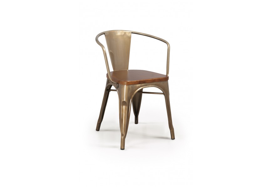 Dizajnová stolička BRUSHED s opierkami