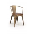 Dizajnová stolička BRUSHED s opierkami
