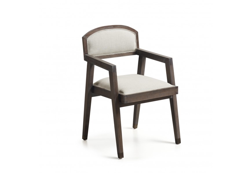 Luxusná štýlová stolička SPARTAN s lakťovými opierkami čalúnená