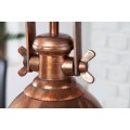 Industriálna závesná lampa Manilla v medenej farbe z kovu 45cm