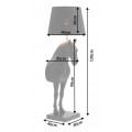 Extravagantná štýlová stojaca lampa Black Beauty čierna 130cm