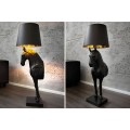Extravagantná štýlová stojaca lampa Black Beauty čierna 130cm