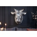 Jedinečný hliníkový odliatok hlavy býka 65cm