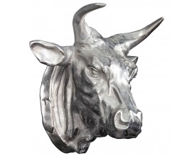 Jedinečný hliníkový odliatok hlavy býka 65cm