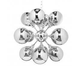 Dizajnový závesný atypický sklenený luster 72cm