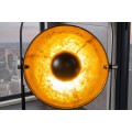 Moderná dizajnová stojaca lampa Studio čierno-zlatá 130cm
